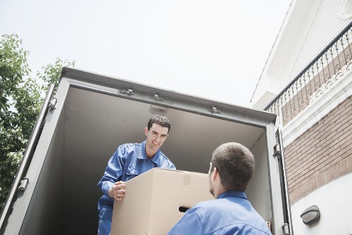 Checklist and packing materials prepared for a removal service in Tobelgium