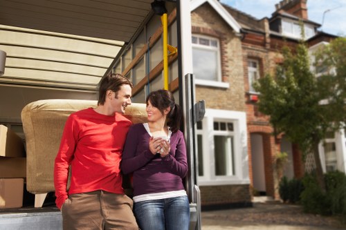 Apartment removal with careful handling in a Tobelgium building