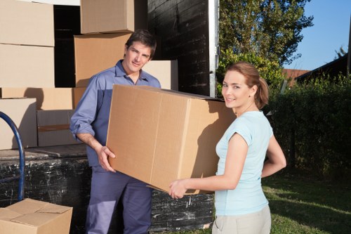 Usable furniture prepared for charity donation after a house clearance