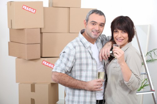 Unpacking boxes and settling into a new home in Belgium